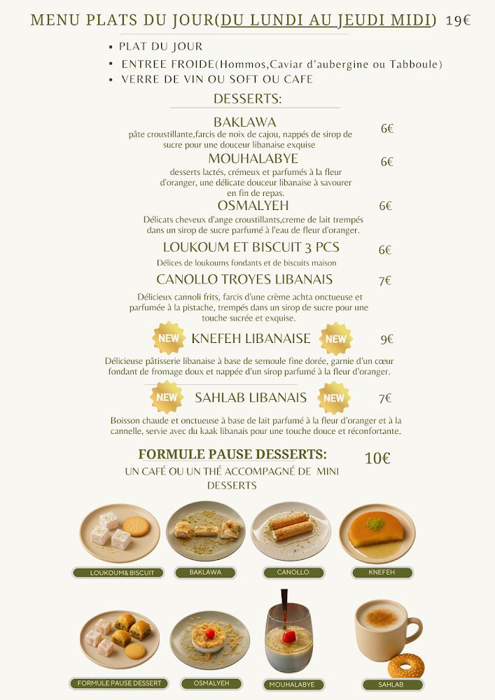 LES TROYES LIBANAIS - Menu Image 4
